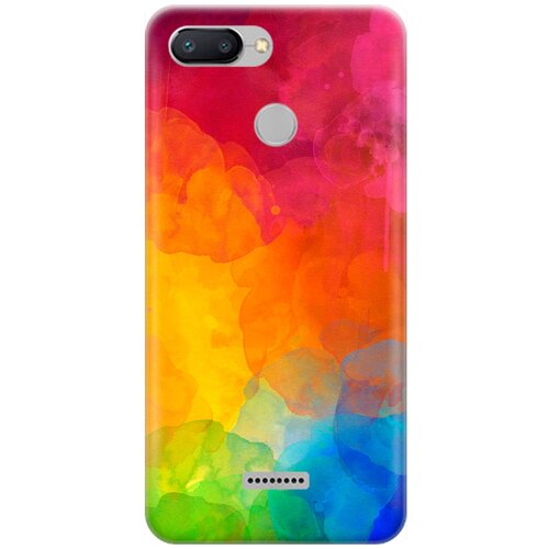 фото Re:pa накладка transparent для xiaomi redmi 6 с принтом "буйство красок"