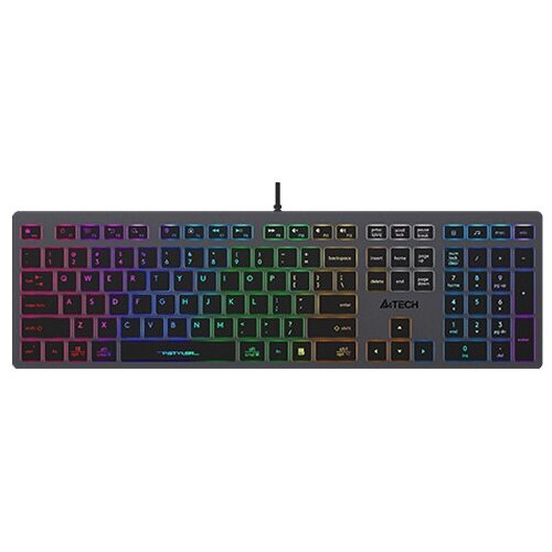 Клавиатура A4Tech Fstyler FX60H серый USB slim Multimedia LED 410000₽