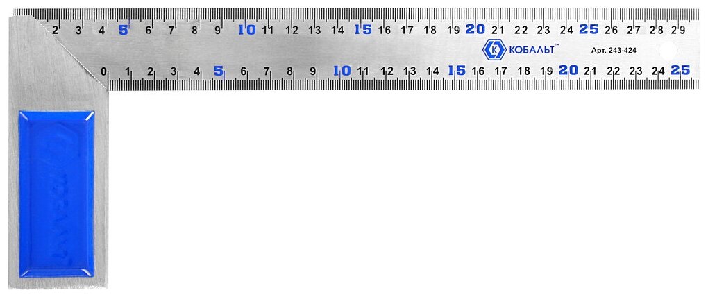 Строительный угольник КОБАЛЬТ 243-424