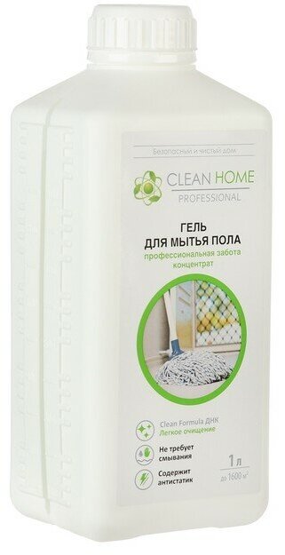 б/х_clean home_Гель д/линол,кафеля унив.1л(381) 500000 - фотография № 14