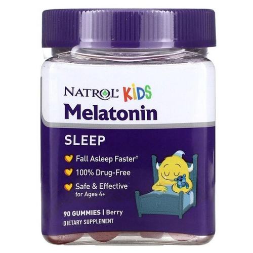 Пастилки Natrol Melatonin Sleep Kids, 290 г, 1 мг, 90 шт.
