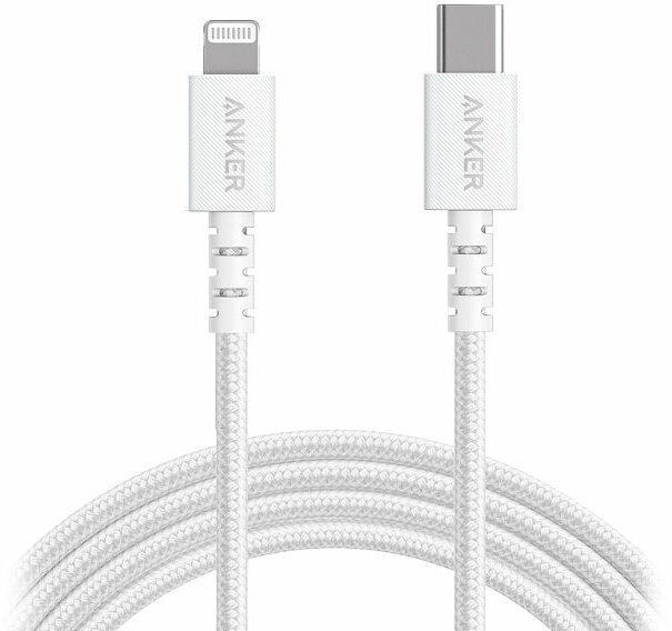 Аксессуар Anker PowerLine Select+ USB-C - Lightning 90cm A8617H21-WT