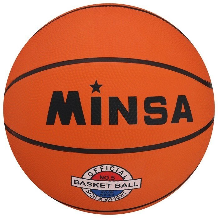 MINSA Мяч баскетбольный MINSA Sport, ПВХ, клееный, 8 панелей, р. 5