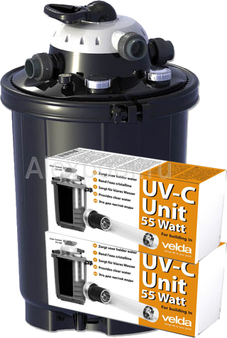 Clear Control 100 SE, 2x55W UV-C, Filterpacket Напорный фильтр