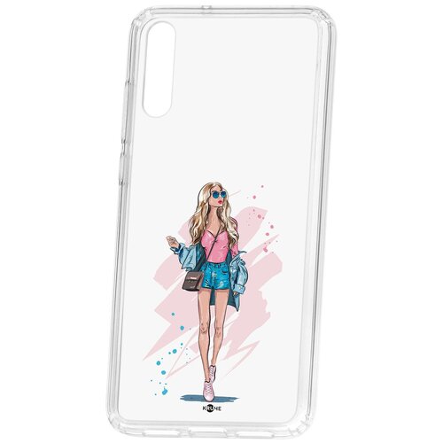 фото Чехол на huawei p20 kruche print fashion girl кruче