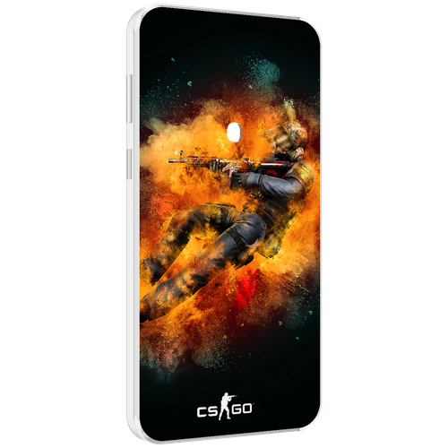 Чехол MyPads CS-go Контр-террорист для Meizu 16 Plus / 16th Plus задняя-панель-накладка-бампер