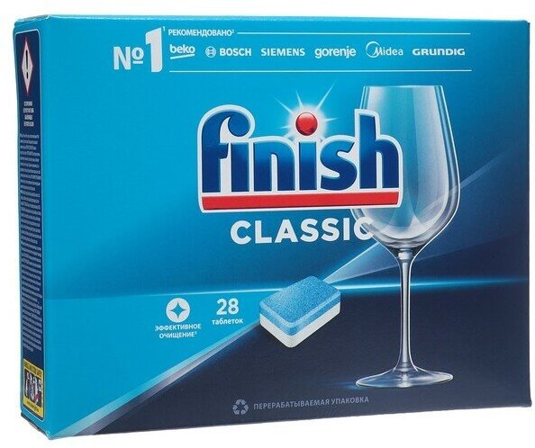 Таблетки для посудомоечных машин Finish Classic, 28 шт - фотография № 7