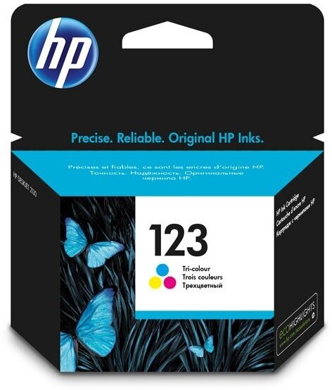 Картридж струйный HP 123 F6V16AE многоцветный