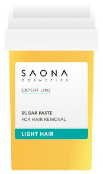 Сахарная паста в картридже Мягкая для холодных зон (Light Hair) SAONA Cosmetics Expert Line, 80 гр