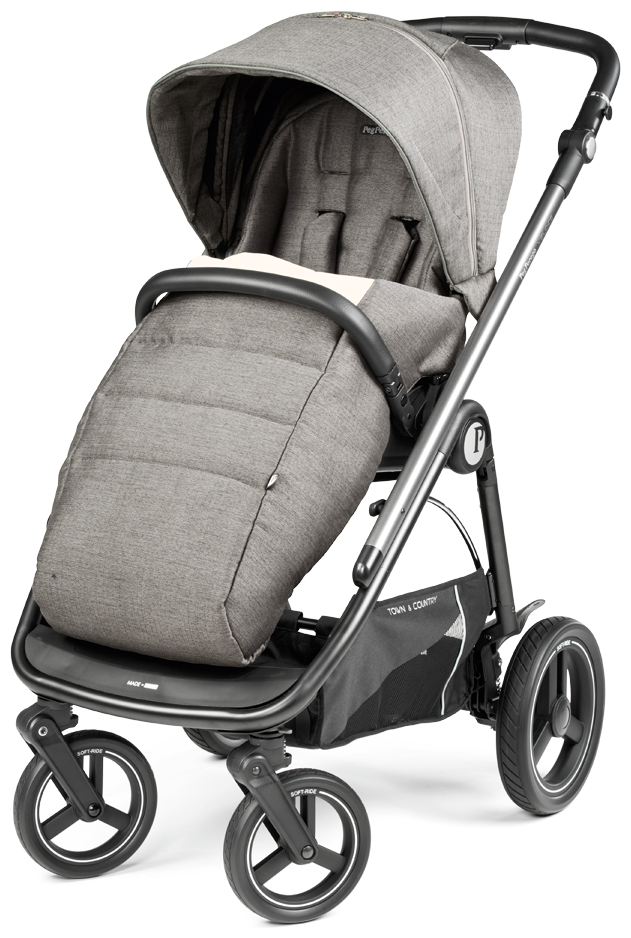 Детская коляска 3 в 1 Peg Perego Veloce TC Lounge City Grey