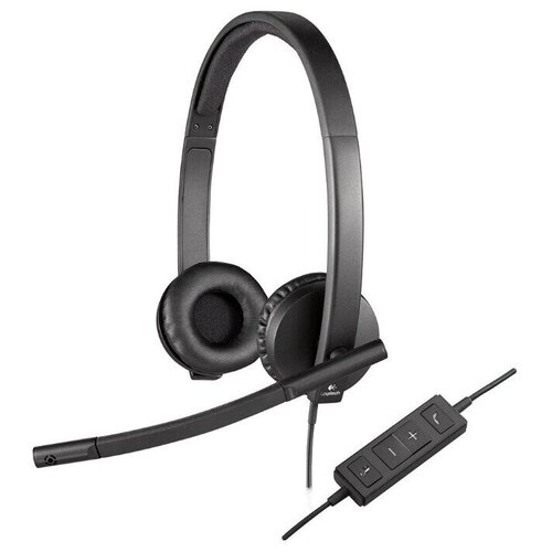 LOGITECH Гарнтирура проводная Headset USB Stereo H570e 981-000575