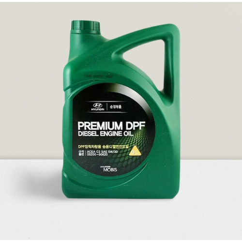 Масло моторное синтетическое diesel engine oil premium dpf 5w/30, 6l, Hyundai