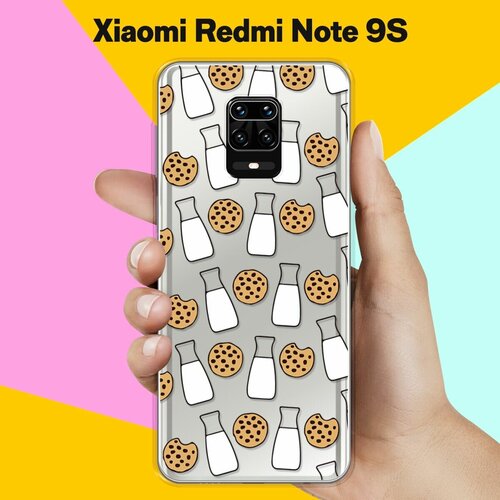 Силиконовый чехол Печеньки и молоко на Xiaomi Redmi Note 9S силиконовый чехол молоко и печеньки на xiaomi redmi note 8 pro