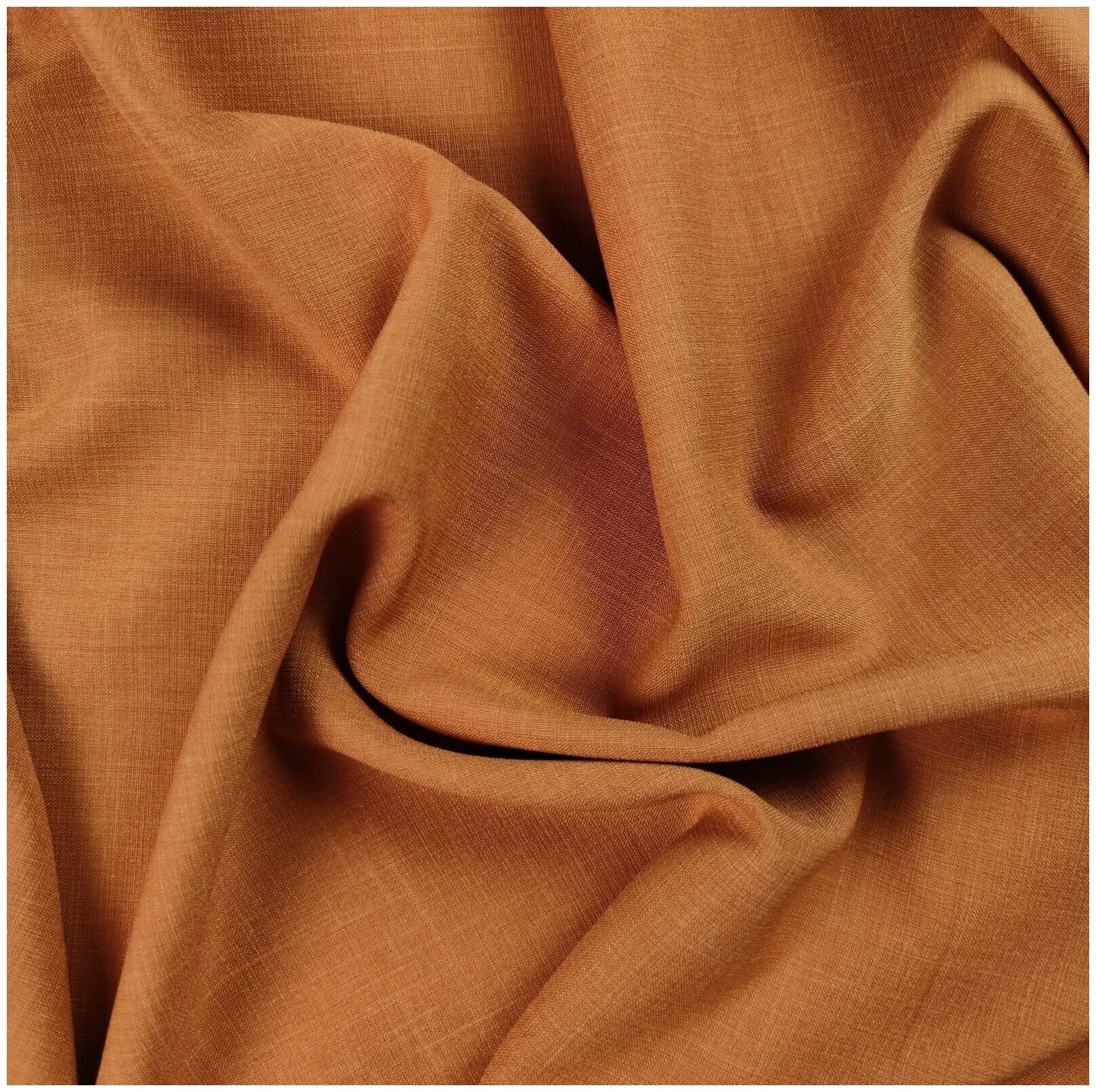 Ткань костюмная (оранжевый) 70% пэ 25% вискоза 5% эл.  50 см * 149 см италия