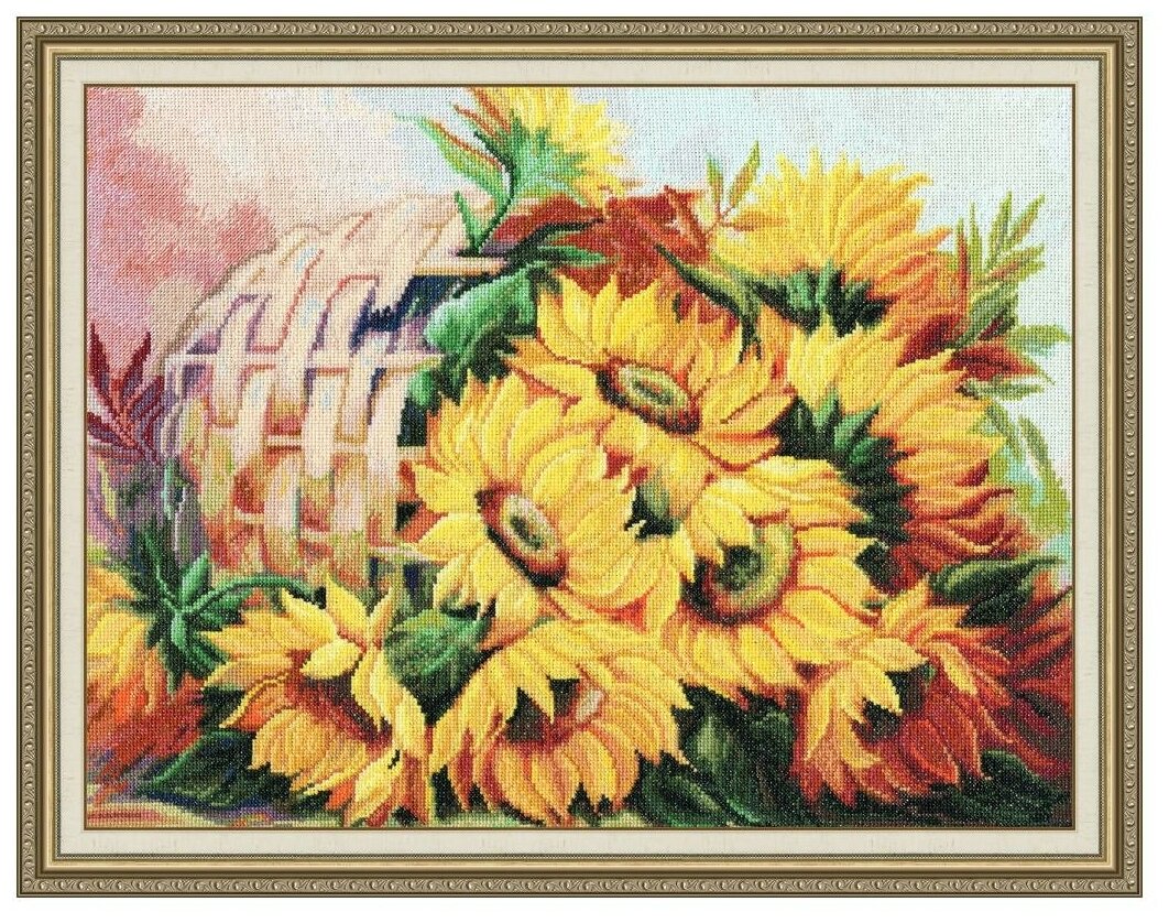 Золотое Руно Набор для вышивания Цветы солнца № 2 31,4 х 41,3 см (Т-010) —купить в интернет-магазине по низкой цене на Яндекс Маркете