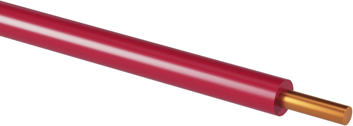 Провод ПуВ 1х2,5 ГОСТ (100м), красный TDM - фотография № 2
