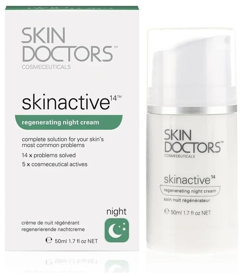 Skin Doctors Skinactive 14 Night Cream Регенерирующий ночной крем для лица, 50 мл