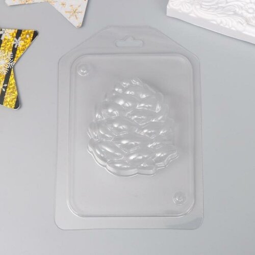 Пластиковая форма Шишка сосновая 2D 6,8х6,2 см подвеска dpi шишка 22 см