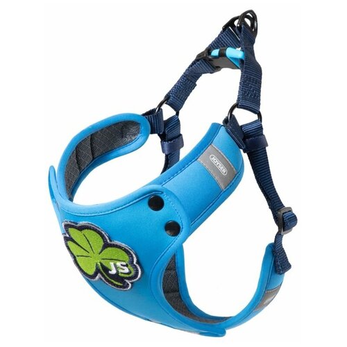 Joyser Мягкая шлейка для собак Walk Mood Harness L голубая