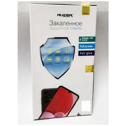 Защитное стекло Samsung A13/23 Full Glue 9D черное Auzer стекло защитное auzer на nokia x2