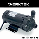 Насос Werktek центробежный с магнитной муфтой высокотемпературный MP-15RM-PPS (полифениленсульфид) - изображение