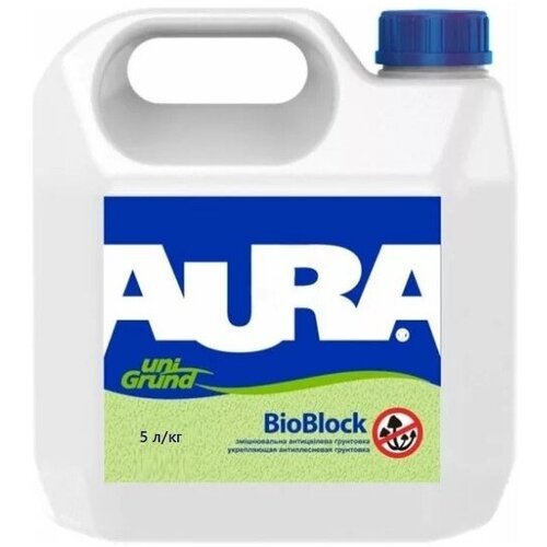 Грунтовка универсальная 3в1 AURA BioBlock (5л)