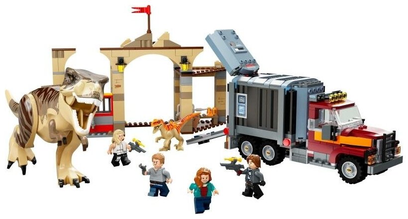 Побег тираннозавра и атроцираптора Конструктор Lego 76948