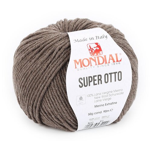 Пряжа Super Otto Mondial - 1 моток 90 м 50 гр цвет 500 465₽
