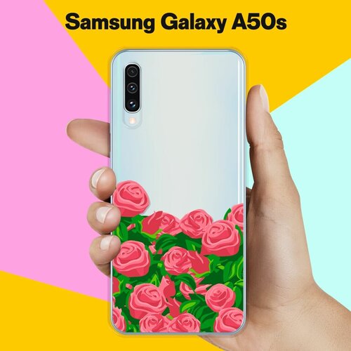 Силиконовый чехол Розы на Samsung Galaxy A50s силиконовый чехол давид на samsung galaxy a50s