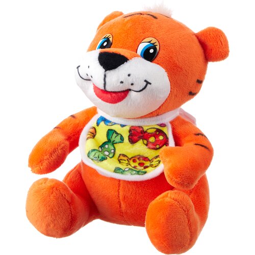 мягкая игрушка тигрёнок 23 см Мягкая игрушка Сима-ленд Тигрёнок, 16 см, оранжевый