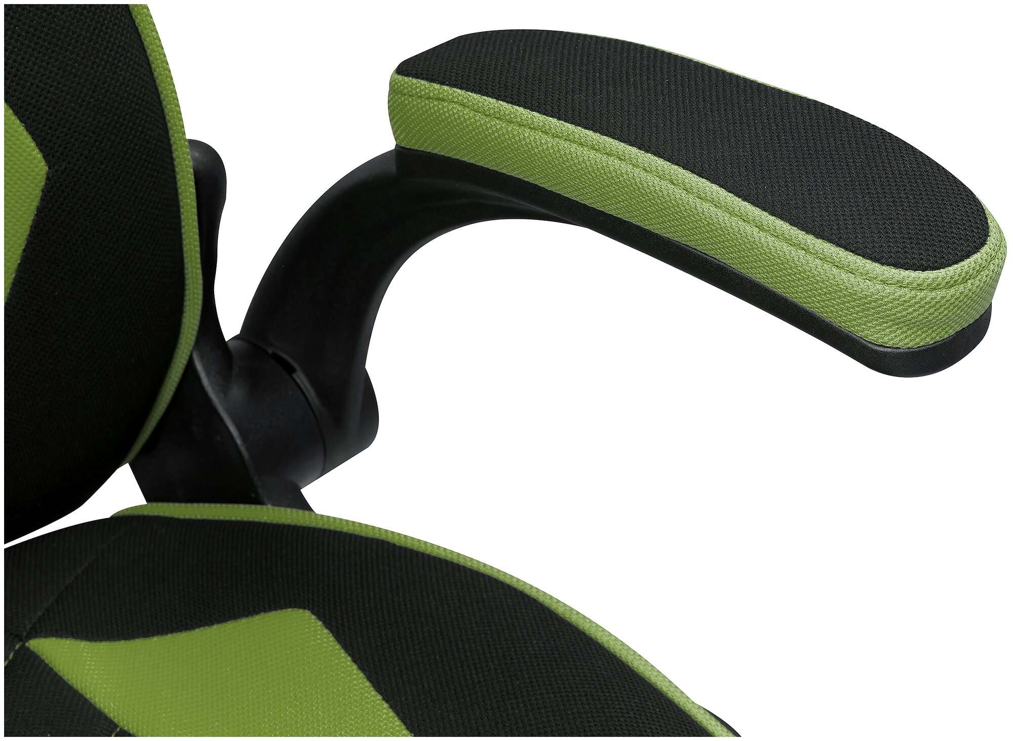 Компьютерное кресло Woodville Plast 1 игровое, обивка: текстиль, цвет: Green/Black - фотография № 9