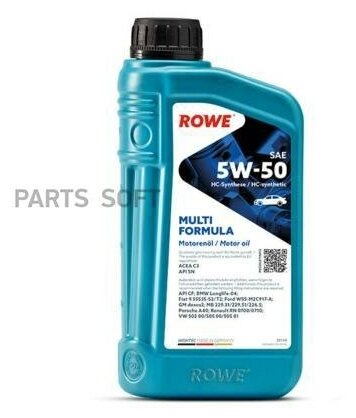 ROWE 20148001099 Масо моторное HIGHTEC MULTI FORMULA SAE 5W-50 (1 .)