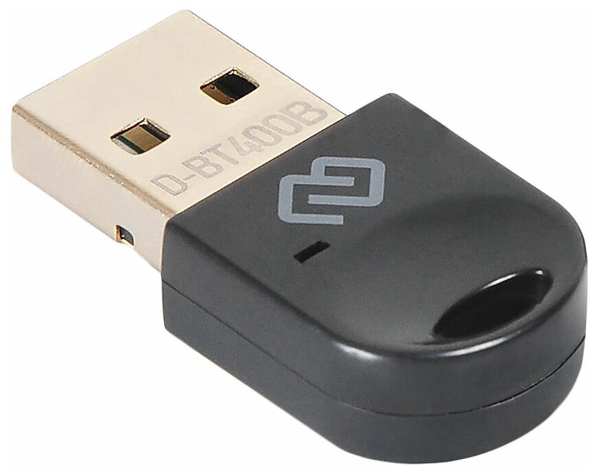 Bluetooth адаптер Digma D-BT400B BT 4.0+EDR class 1.5, USB, 20м, черный