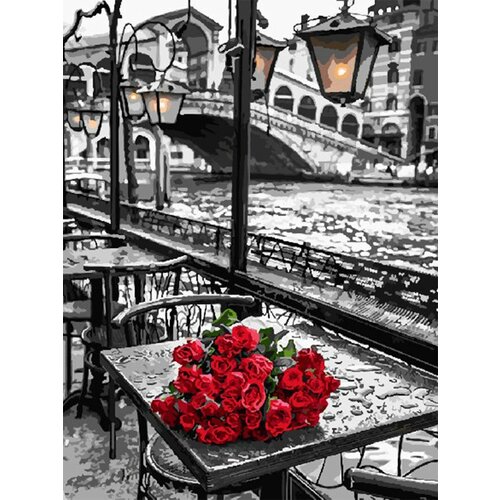 Картина по номерам Розы под дождем 40х50 см АртТойс