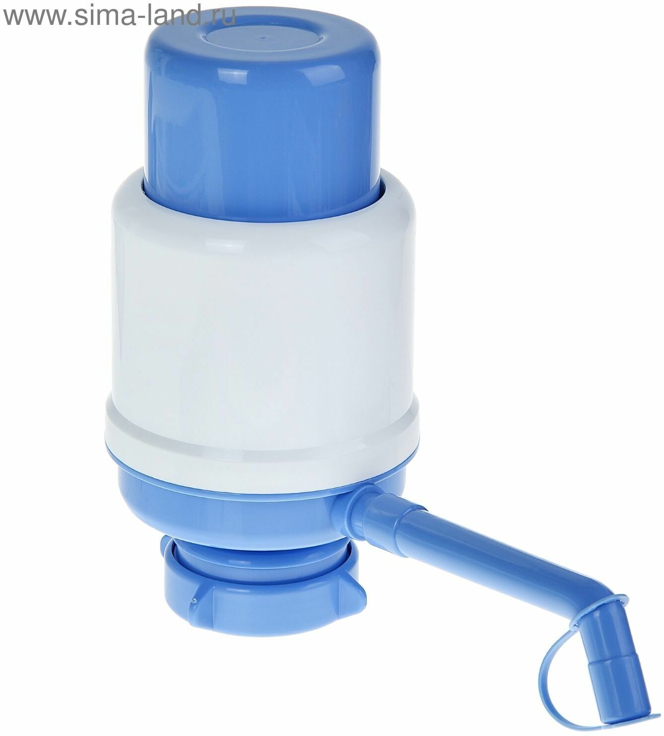 Помпа для воды Ideal, механическая, под бутыль от 11 до 19 л, голубая