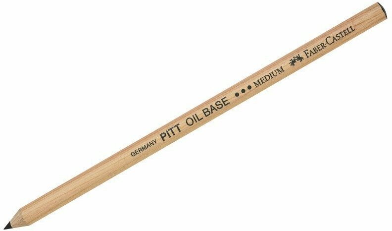 Масляный карандаш Faber-Castell "Pitt Oil Base", черный, средний