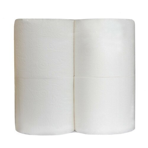Бумага туалетная 2-слойная белая 50 метров (4 рулона в уп) 771671
