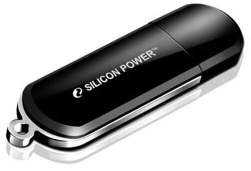 Флеш Диск Silicon Power 16Gb LuxMini 322 SP016GBUF2322V1K USB2.0 черный