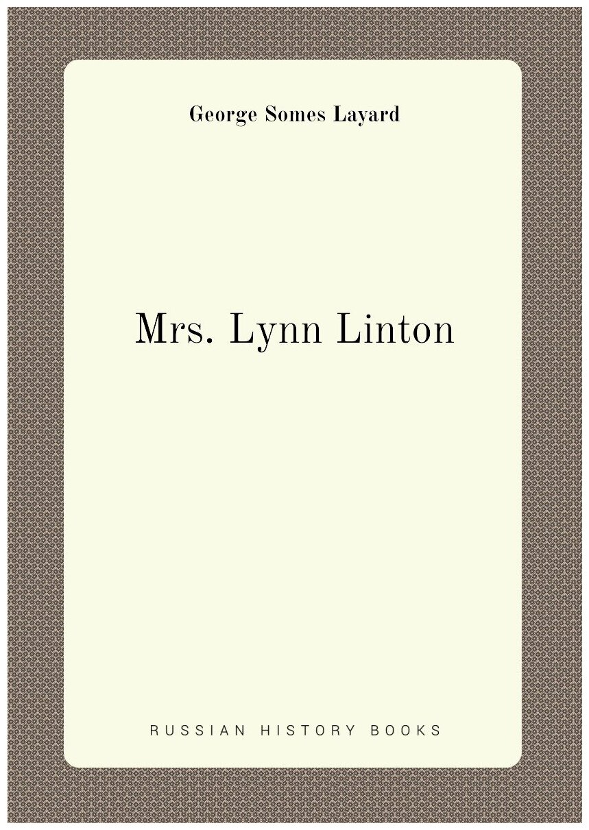 Mrs. Lynn Linton