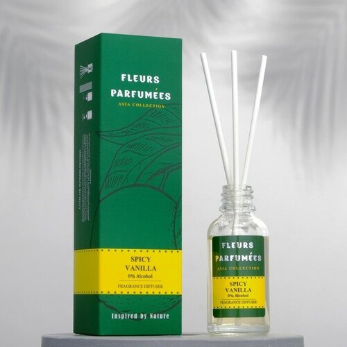 Romanoff Диффузор ароматический "Fleurs", 30 мл, SPICY VANILLA