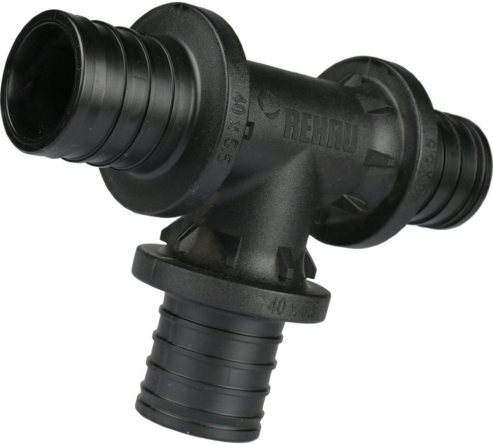 Тройник REHAU 11600351001 40x40x40 аксиальное 1 шт.
