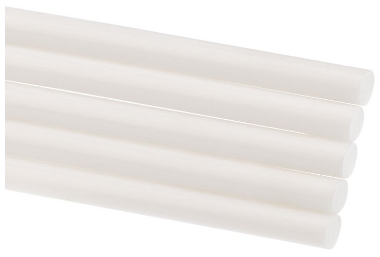 Набор белых экологичных клеевых стержней (270 мм - 11 мм), в упаковке 10 штук