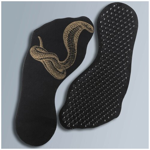 фото Доска для йоги садху с гвоздями в форме стопы кобра- 3369 wood art