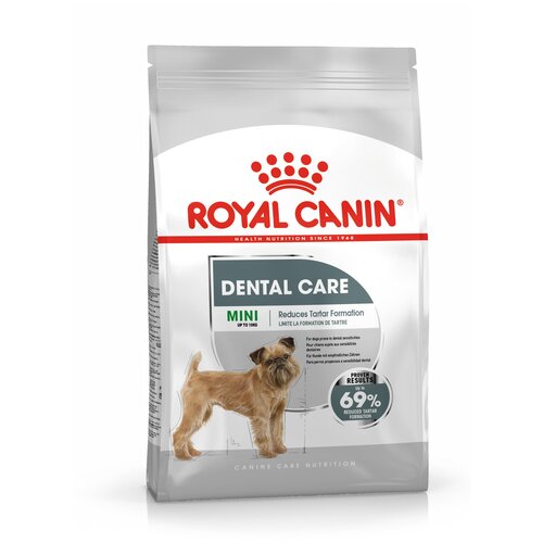 сухой корм для собак мелких пород royal canin mini adult 2 кг Корм сухой ROYAL CANIN MINI DENTAL CARE 1 кг для собак мелких пород с повышенной чувствительностью зубов 1кг х 2 шт