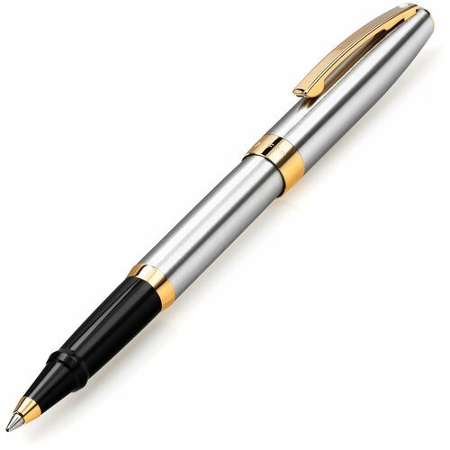 Ручка-роллер SHEAFFER Sagaris Brushed Chrome Gold Tone Trim ручка роллер sheaffer prelude gloss black gold plated trim sh e1355