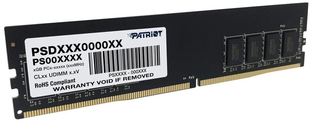 Модуль памяти Patriot Memory Signature DDR4 DIMM 2666MHz PC21300 CL19 - 32Gb PSD432G26662