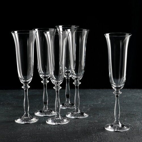 Набор бокалов для шампанского Crystal 