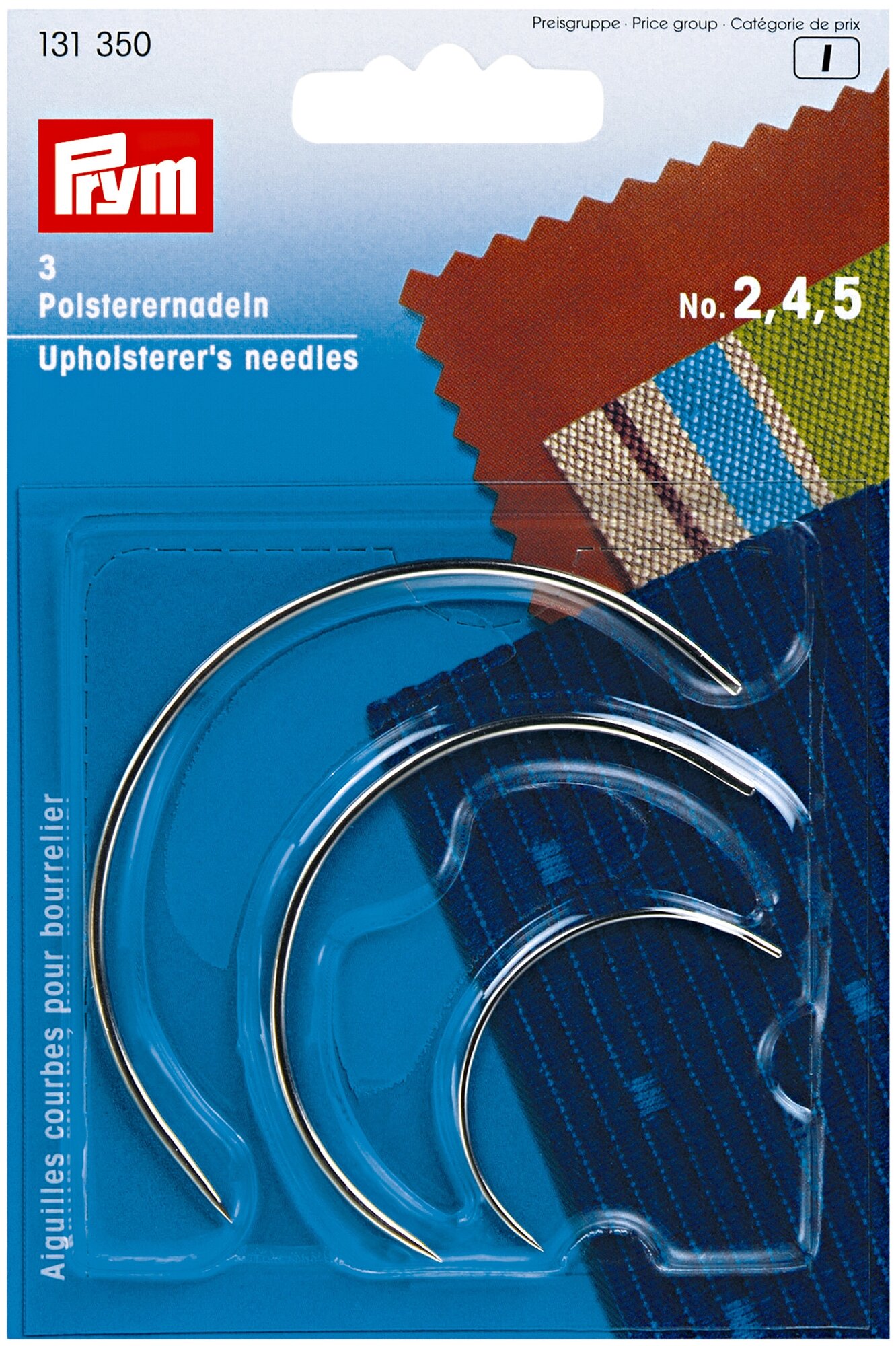 PRYM для мебельной обивки 131350 в блистере 3 шт. № 2, 4, 5