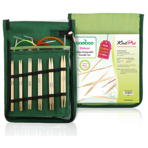 Спицы Knit Pro Bamboo Deluxe 22542, длина 11.5 см, дерево набор special interchangeable needle set съемных спиц bamboo knitpro 22565