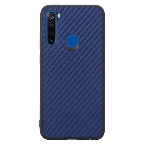 фото Чехол накладка g-case carbon для xiaomi redmi note 8 (2019 / 2021), темно-синяя